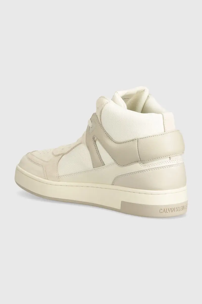 sneakers BASKET CUP MID LACEUP LTH ML MTR colore beige YM0YM00995 miniatura 3