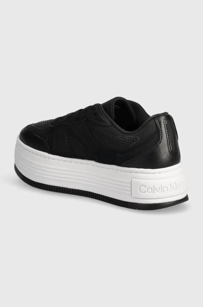 sneakers BOLD PLATF LOW LACE MIX IN MTL colore nero YW0YW01471 miniatura 3