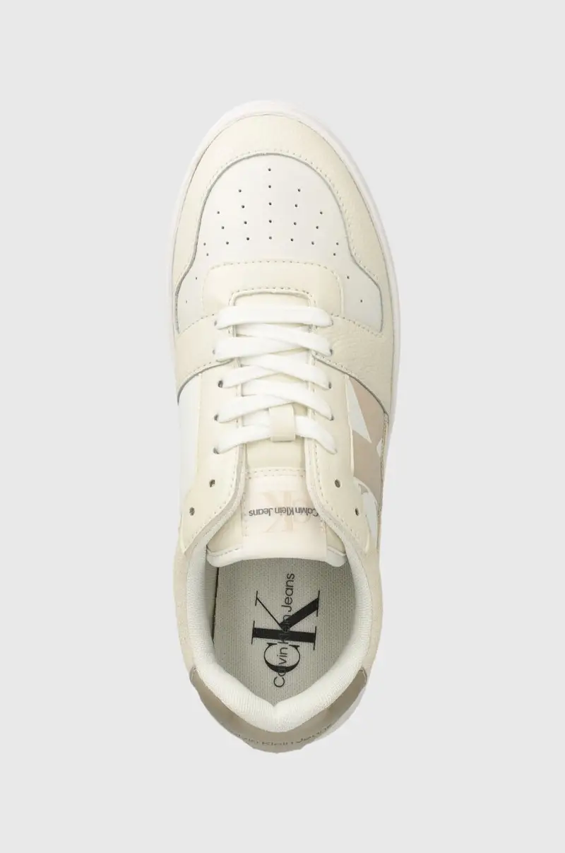 sneakers BOLD PLATF LOW LACE MIX NBS MTR colore beige YW0YW01482 miniatura 4