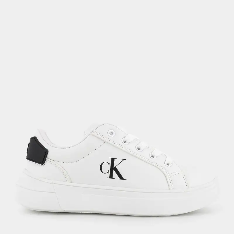 Sneakers Calvin Klein Jeans da Bambino, bianco