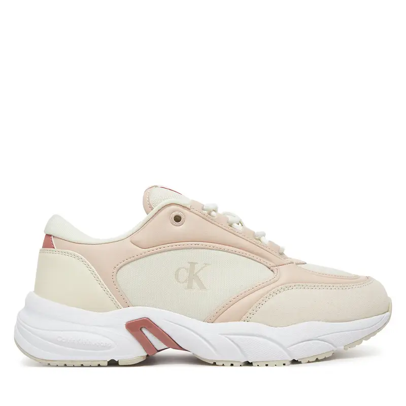 Sneakers Calvin Klein Jeans Retro Tennis Mg Mix YW0YW01743 Écru Écru