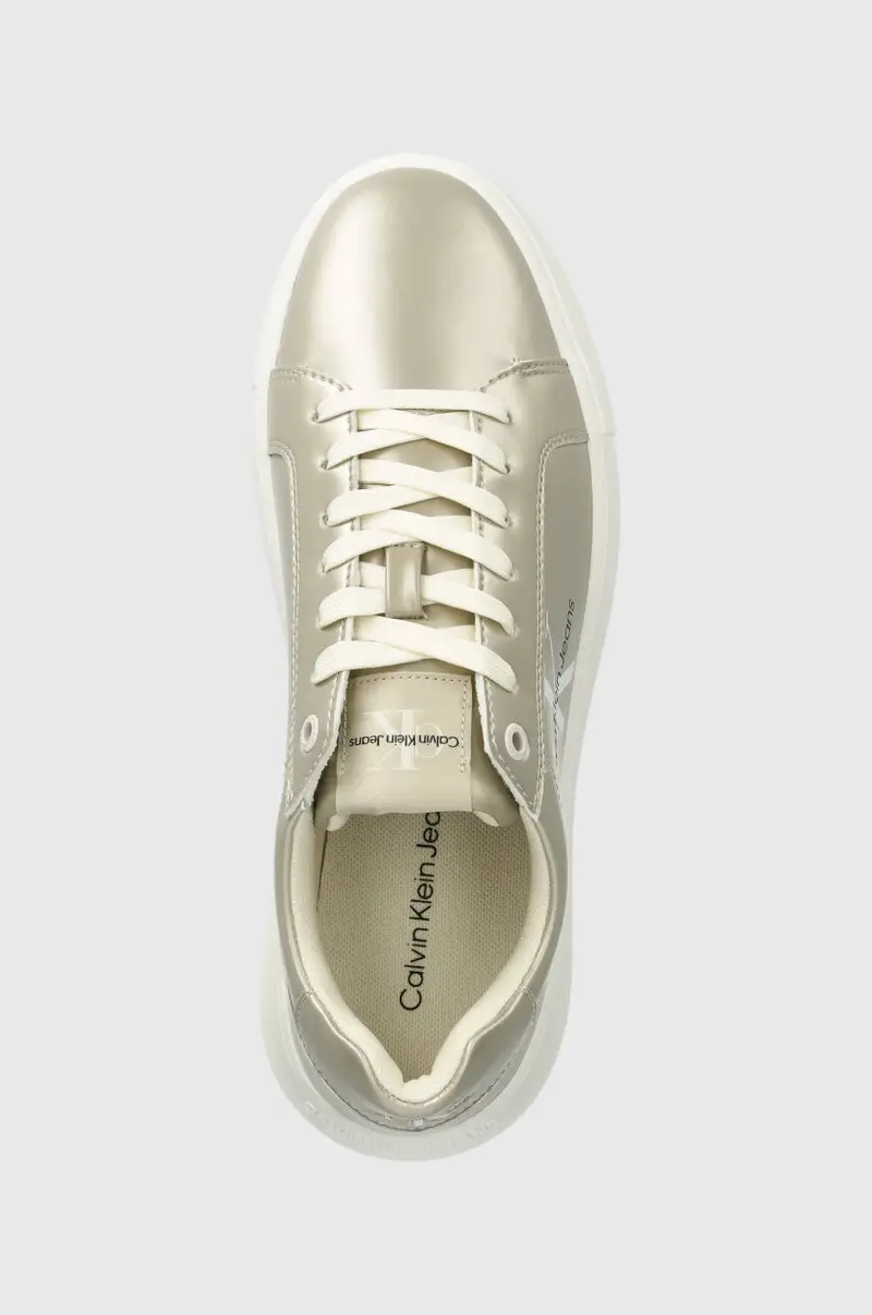 sneakers CHUNKY CUPSOLE LACEUP LTH ML MTL colore argento YW0YW01517 Oro miniatura 4