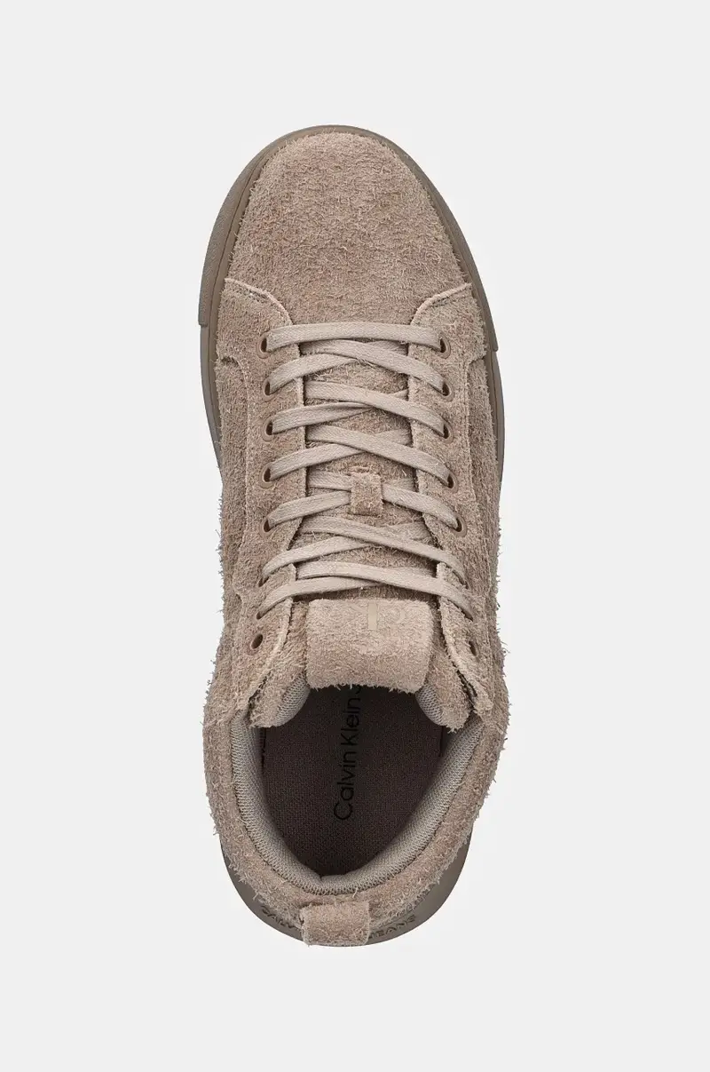 sneakers in camoscio CHUNKY CUPSOLE HIGH SUEDE colore beige YM0YM01128 miniatura 4