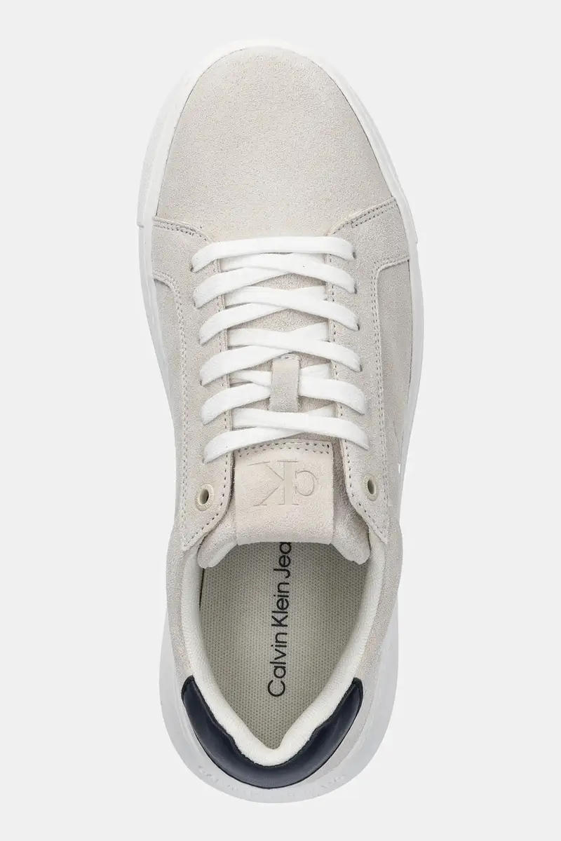 sneakers in camoscio CHUNKY CUPSOLE SU uomo colore beige YM0YM01299 miniatura 4