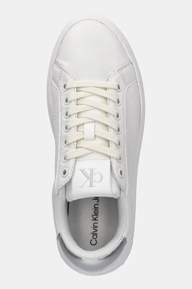 sneakers in pelle BOLD FLATF LOW MIX OHB colore bianco YW0YW01632 miniatura 4