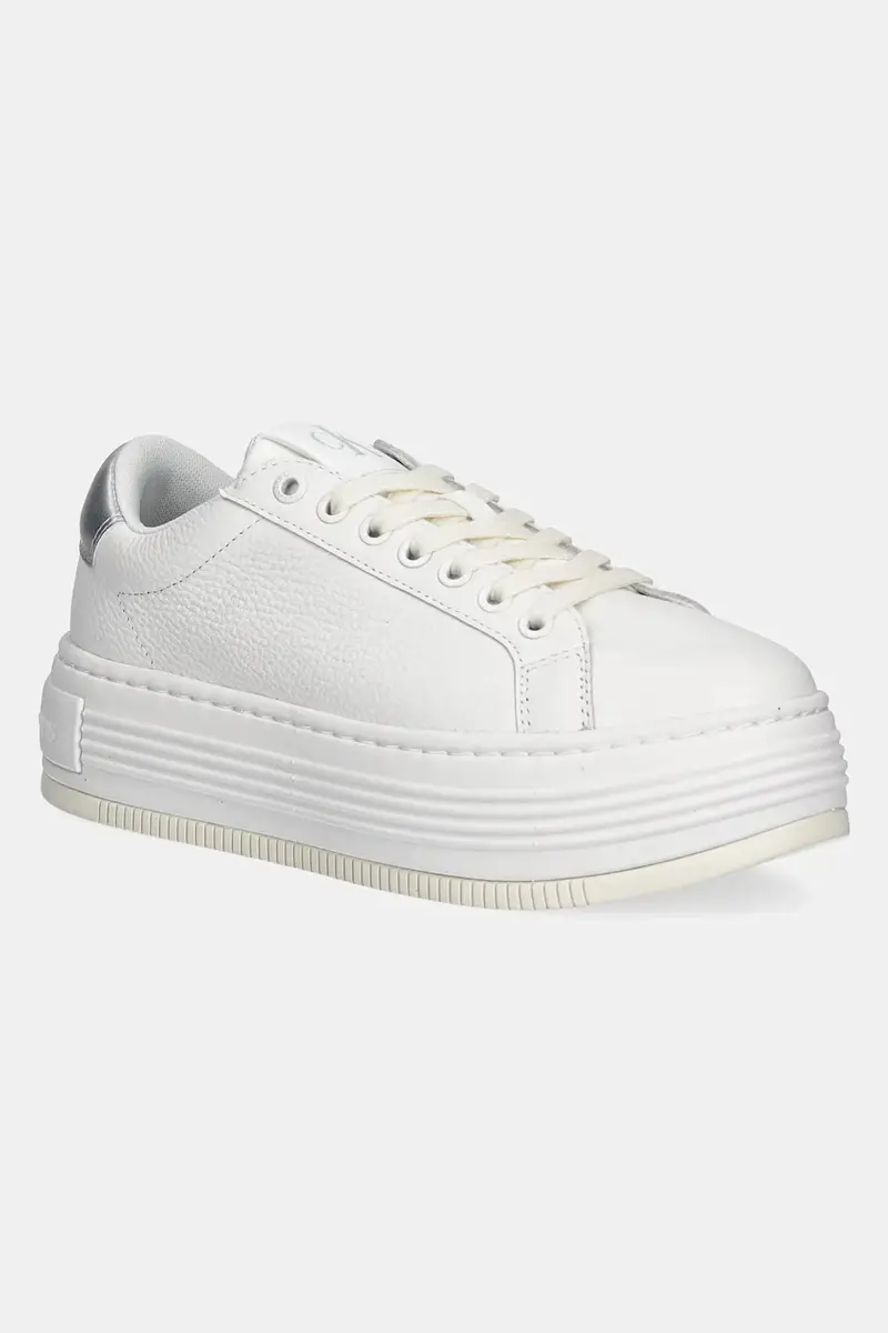 sneakers in pelle BOLD FLATF LOW MIX OHB colore bianco YW0YW01632
