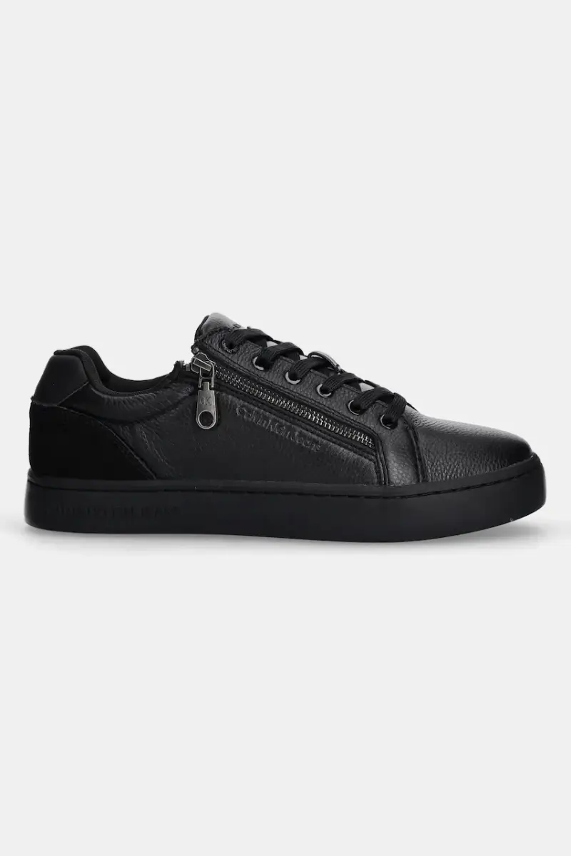 sneakers in pelle CLASSIC CUPSOLE ZIP LOW IN colore nero YM0YM01254 miniatura 2