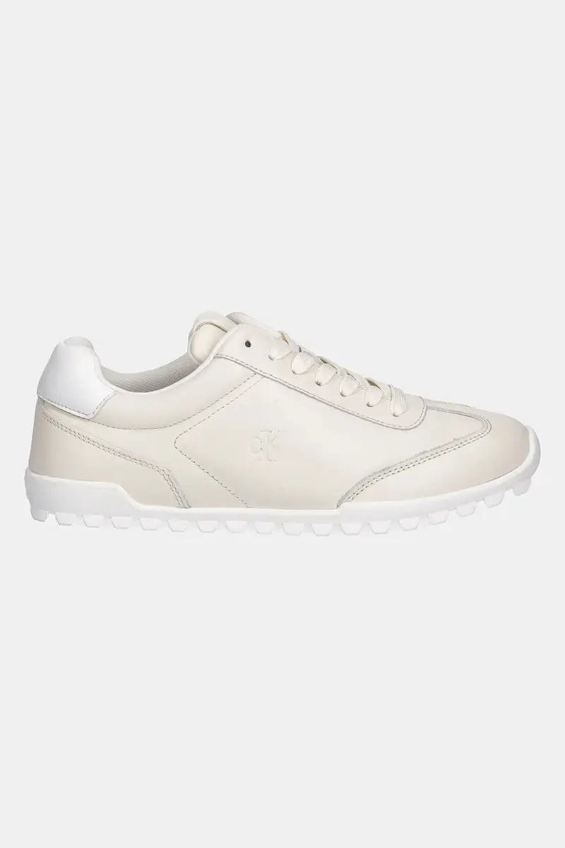 sneakers in pelle LOW PROFILE RUNNER donna colore beige YW0YW01751 miniatura 2