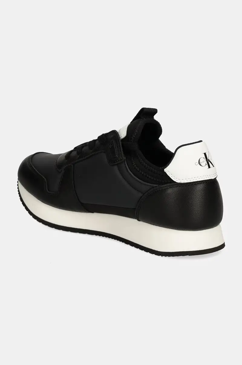 sneakers RUNNER SOCK LACEUP ML LTH colore nero YW0YW01616 miniatura 3