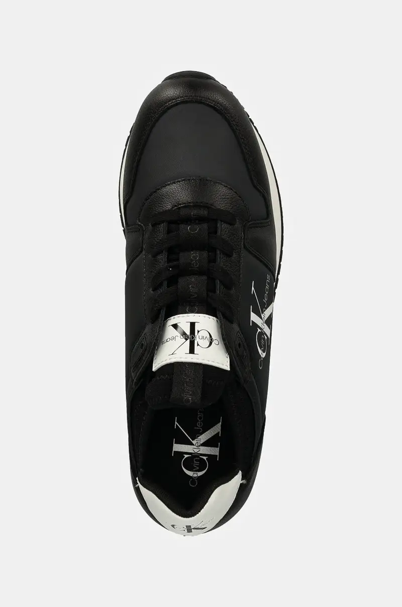 sneakers RUNNER SOCK LACEUP ML LTH colore nero YW0YW01616 miniatura 4