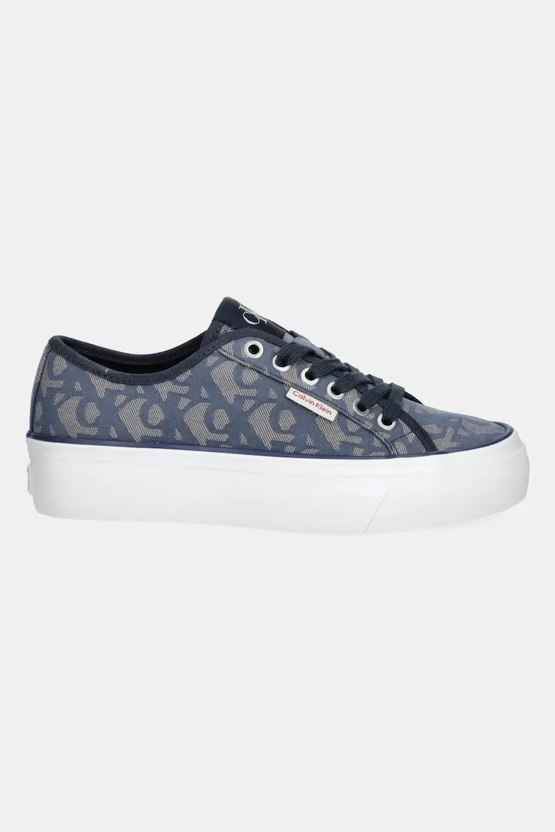 sneakers VULC FLATF JACQUARD AOP donna colore blu navy YW0YW01965 miniatura 2