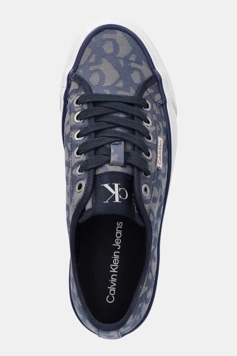 sneakers VULC FLATF JACQUARD AOP donna colore blu navy YW0YW01965 miniatura 4