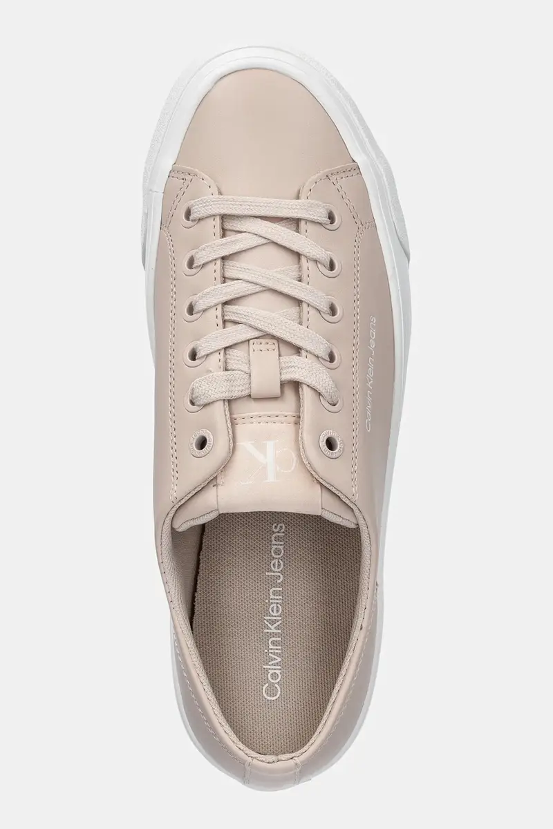 sneakers VULC FLATFORM LOW MG LTH colore rosa YW0YW01771 Arancione miniatura 4