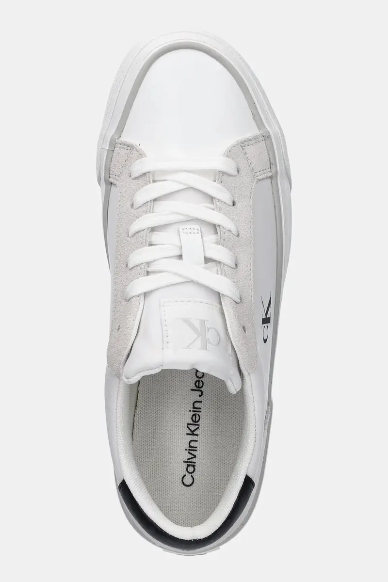 sneakers VULC FLATFORM MG NYLON MIX donna colore bianco YW0YW01896 miniatura 4