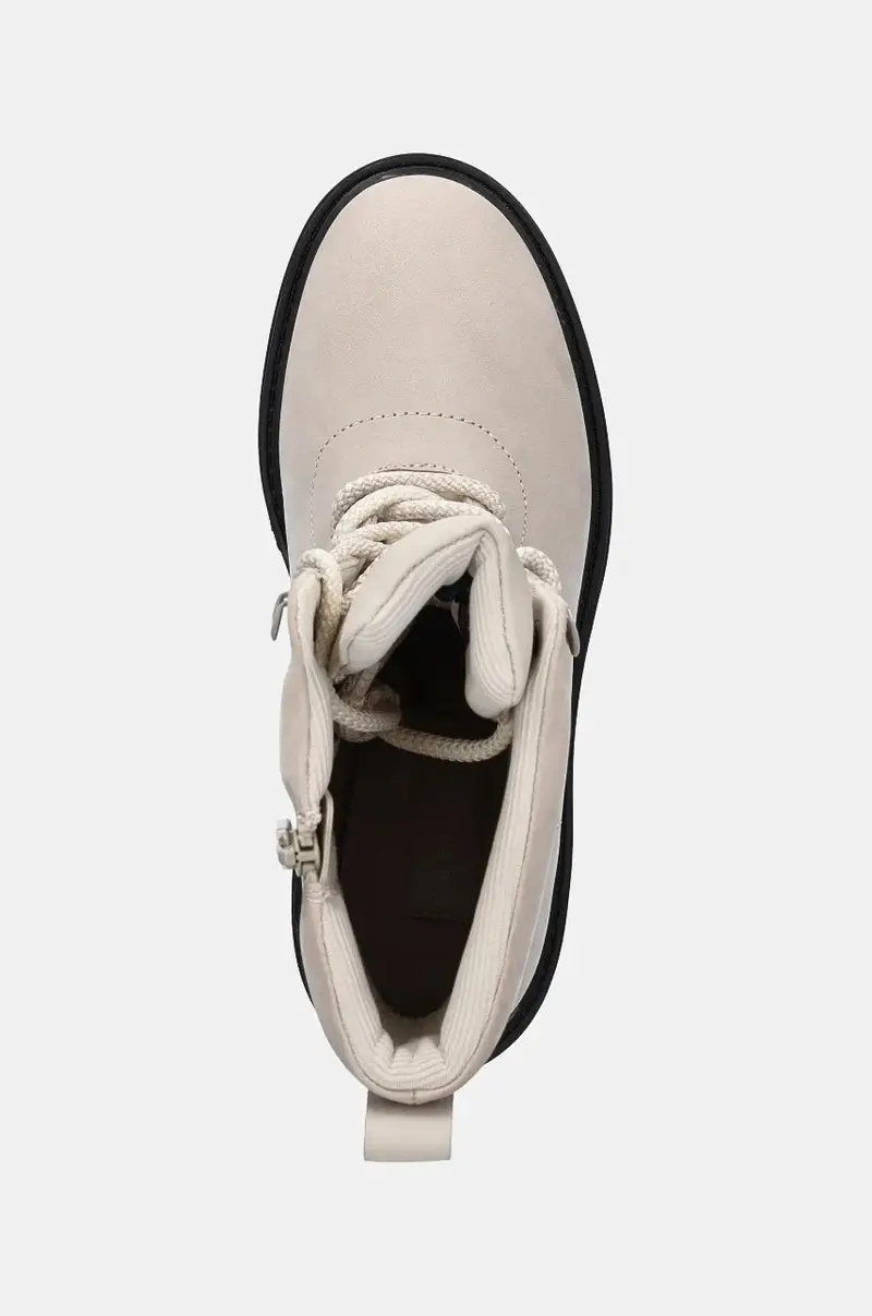 stivaletti alla caviglia CHUNKY HEELED ZIP BOOT LTH donna colore beige YW0YW01548 miniatura 4