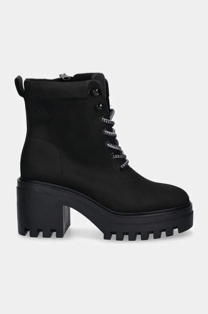 stivaletti alla caviglia CHUNKY HEELED ZIP BOOT LTH Nero miniatura 2