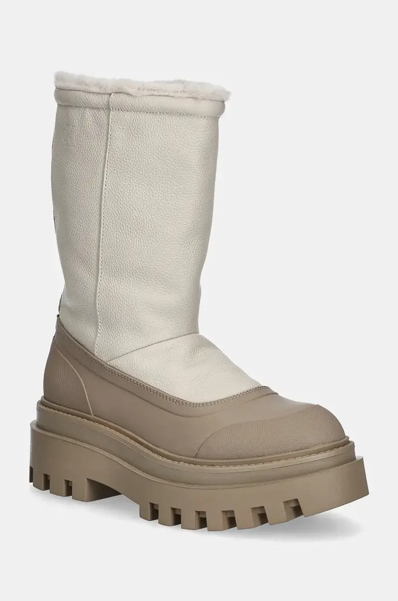 stivaletti alla caviglia FLATFORM CHELSEA BOOT PADDED donna colore beige YW0YW01558