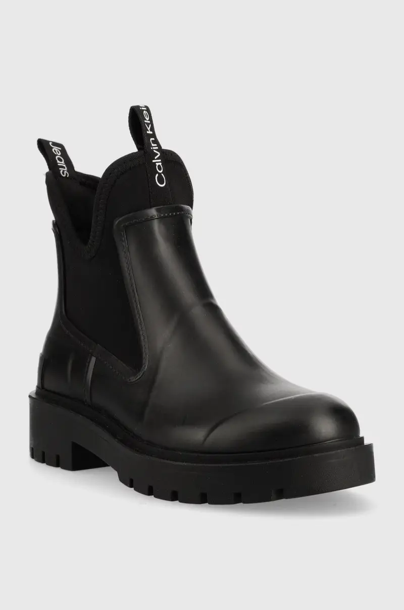 stivali di gomma BDS Chelsea Rain Boots donna Nero miniatura 2