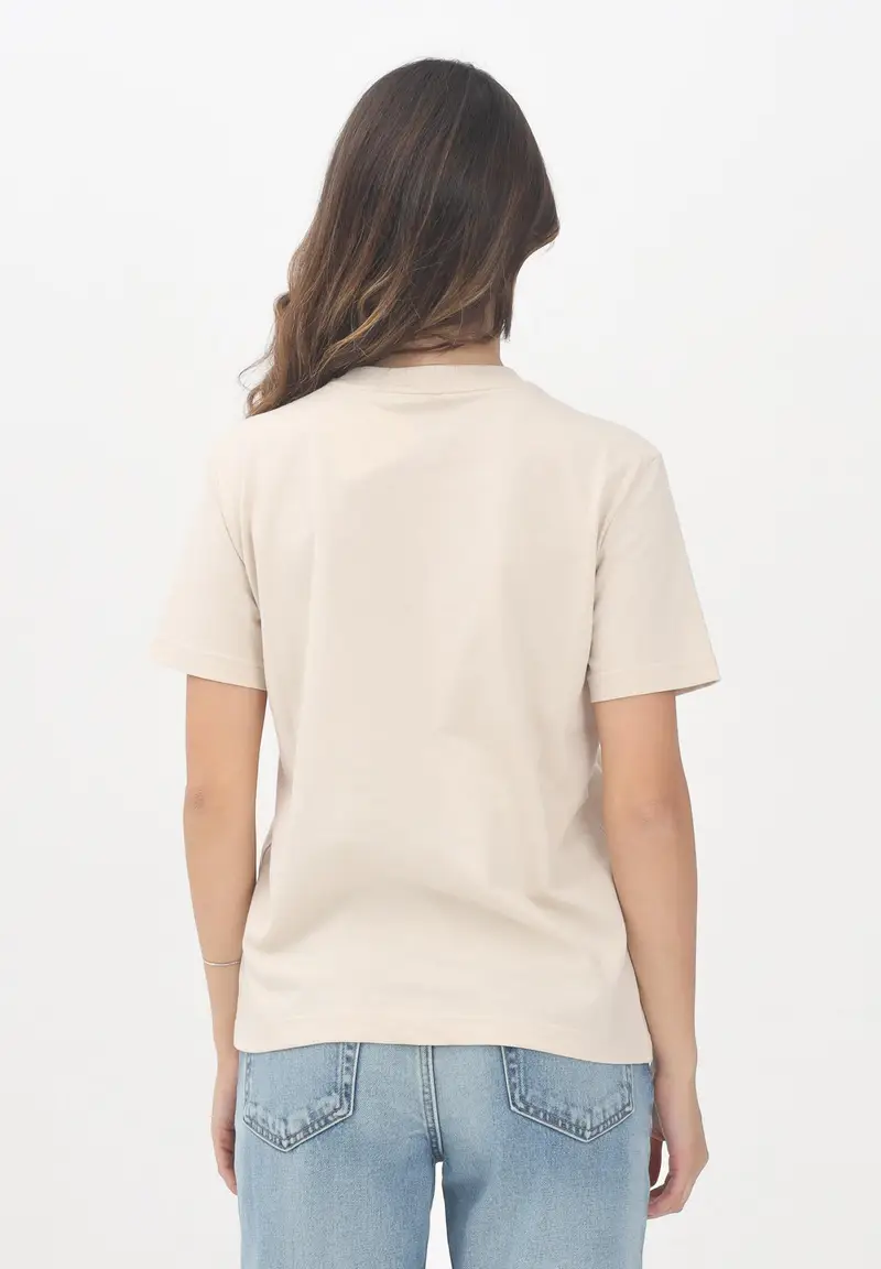 Calvin Klein Jeans T-shirt Donna Beige 1058547 miniatura 3