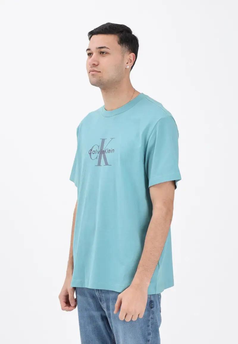 Calvin Klein Jeans T-shirt Uomo Turchese 4094742