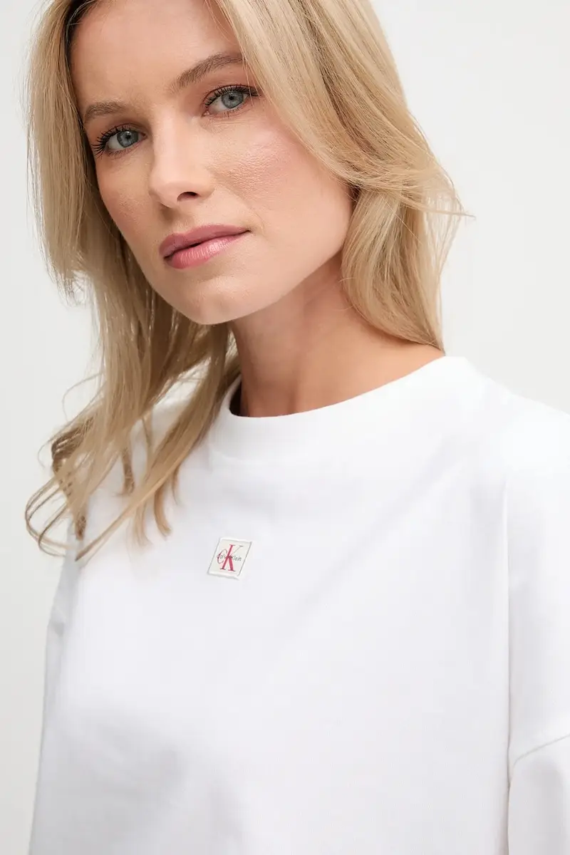 Calvin Klein Jeans Jeans Donna Bianco 3578239 miniatura 4