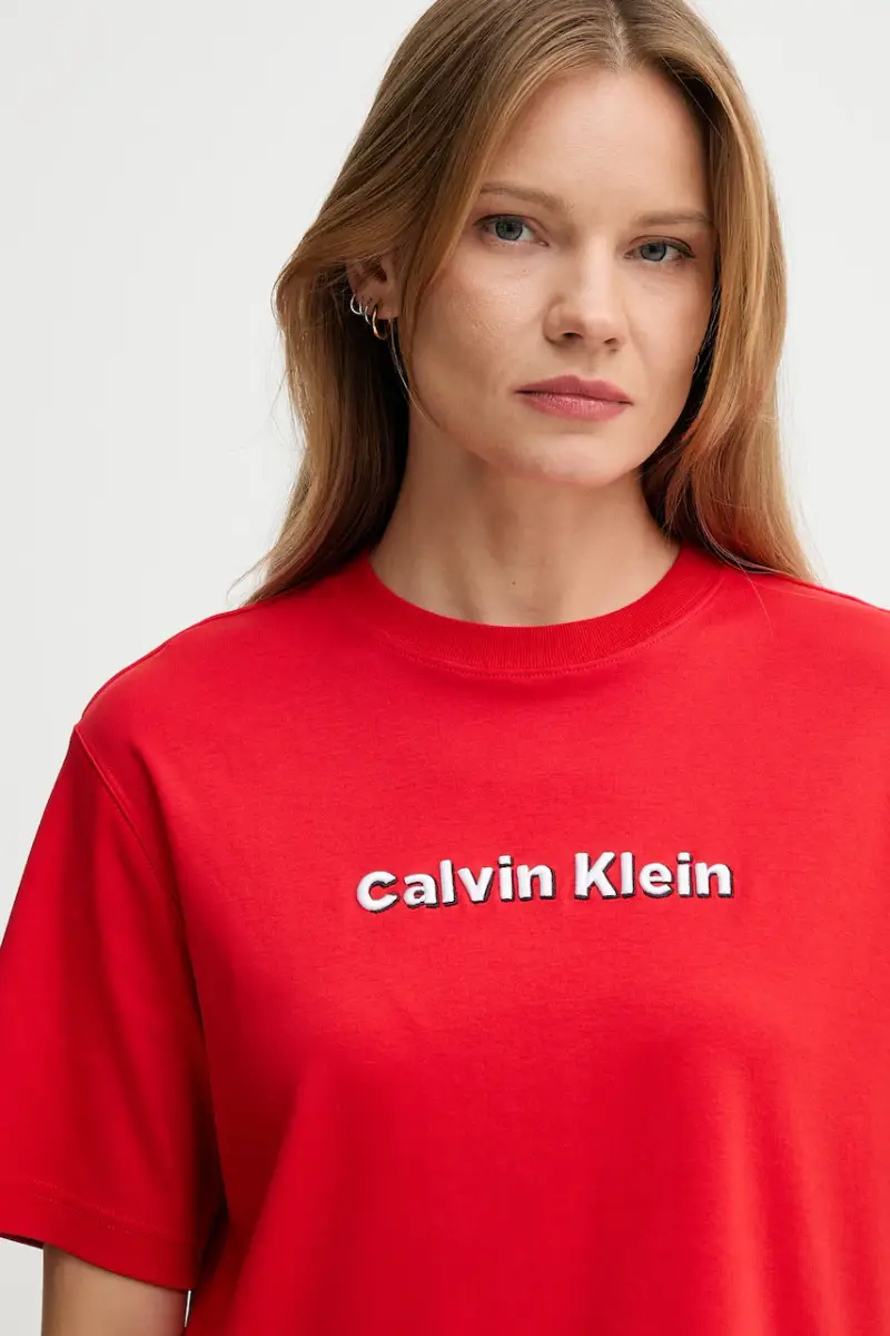 Calvin Klein Jeans Jeans Donna Rosso 3158517 miniatura 4