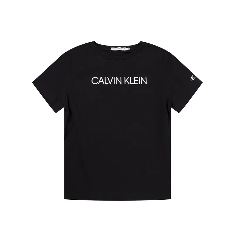 T-shirt Institutional SS IB0IB00347 Bianco Regular Fit Nero