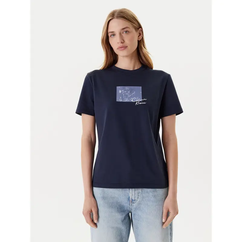 T-shirt LV047C855G Blu scuro Regular Fit