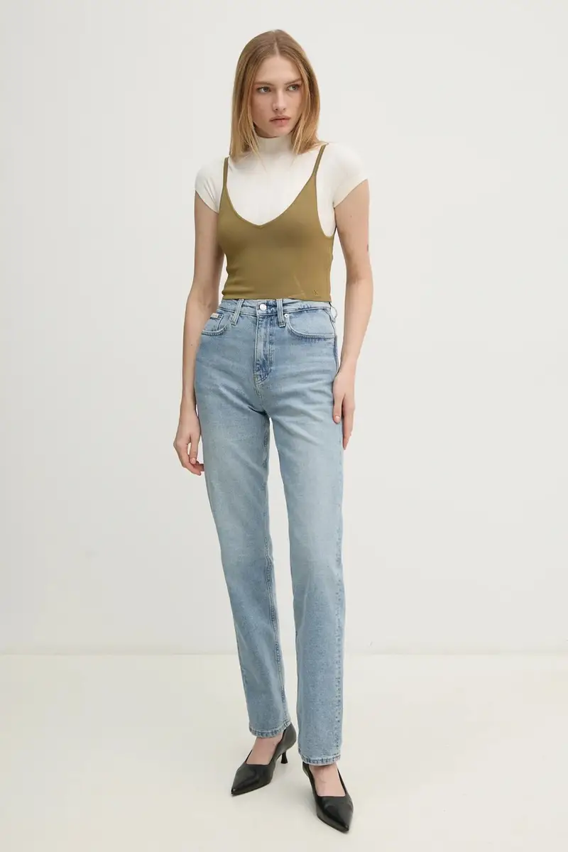 Calvin Klein Jeans Top Donna Verde 3349454 miniatura 2