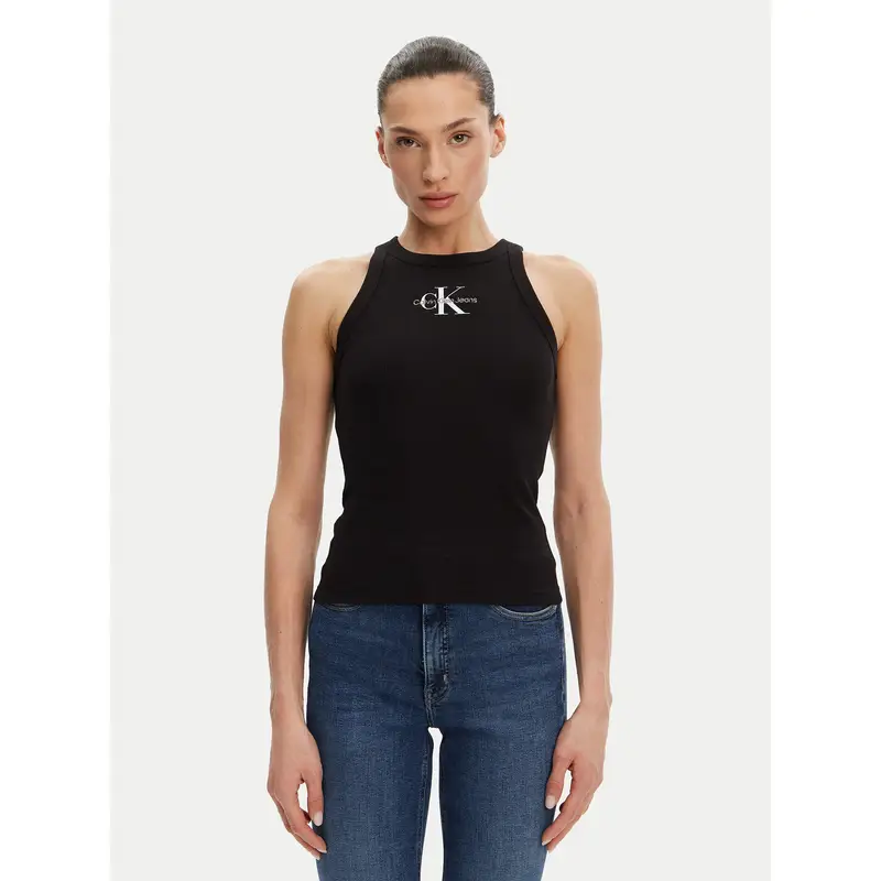 Top Monologo J20J225301 Nero Slim Fit