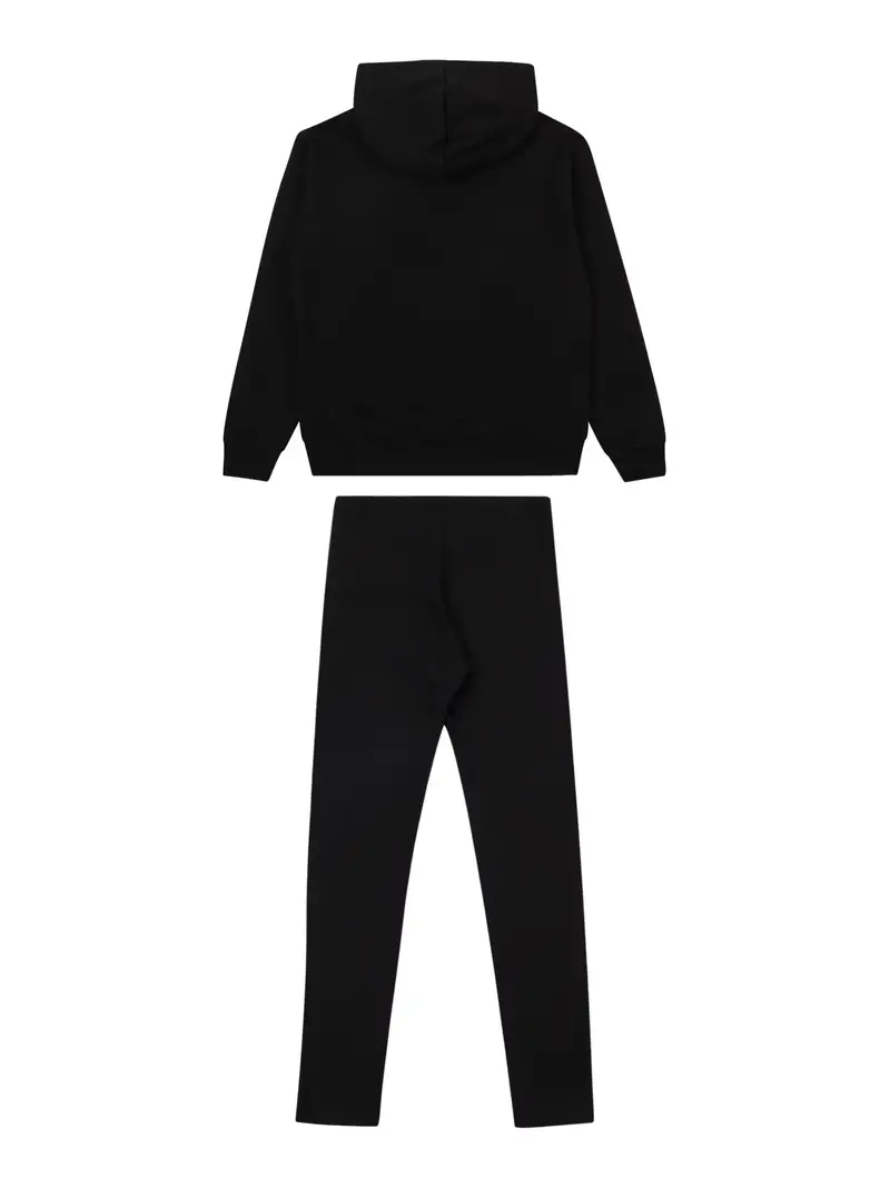 Tuta da jogging nero / bianco miniatura 2