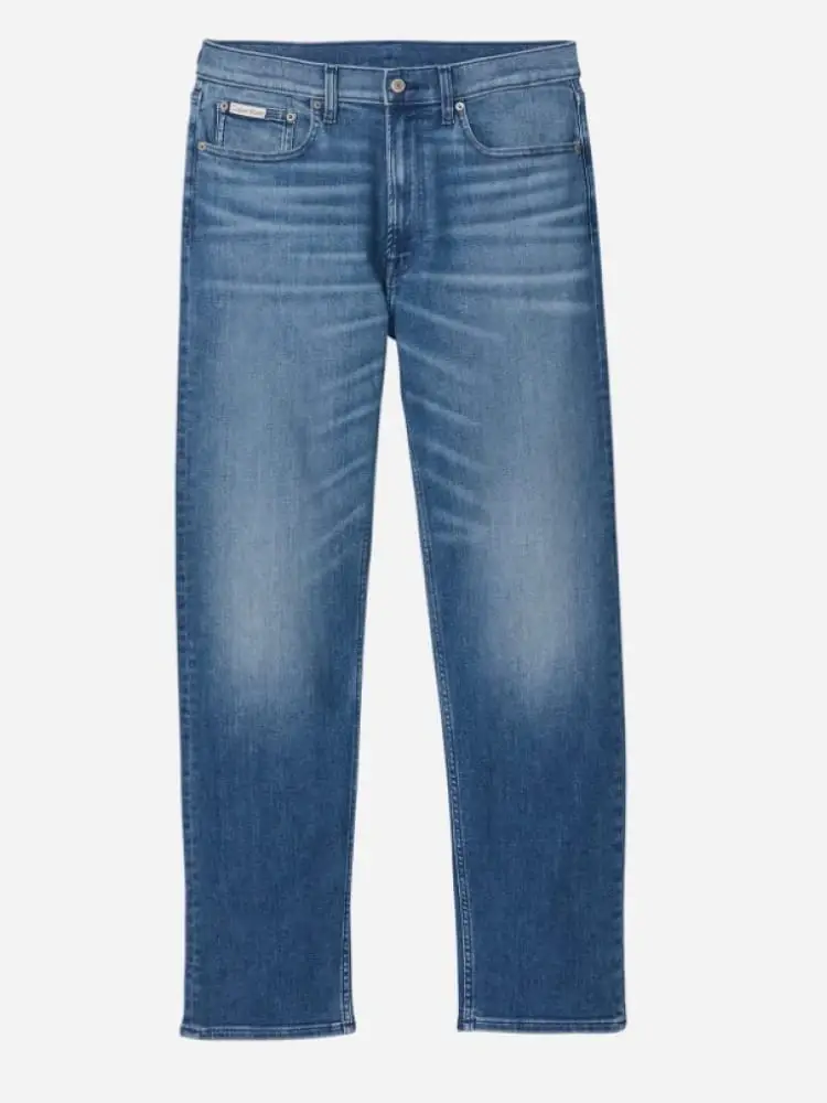 jeans uomo blu in denim regular fit