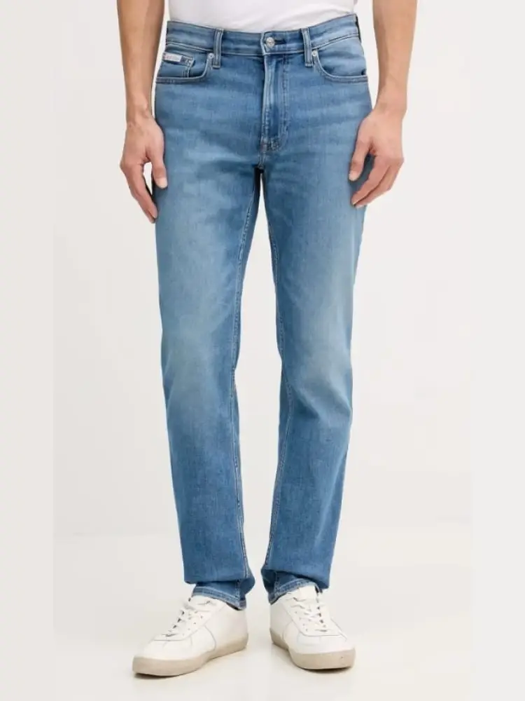 jeans uomo in denim blu