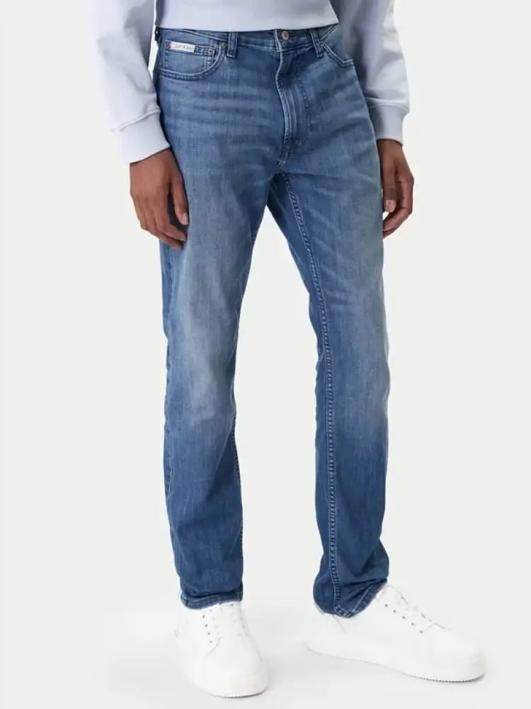 jeans uomo skinny fit blu