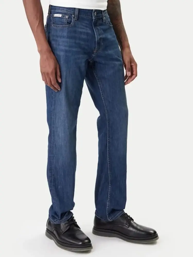 jeans uomo slim fit blu scuro