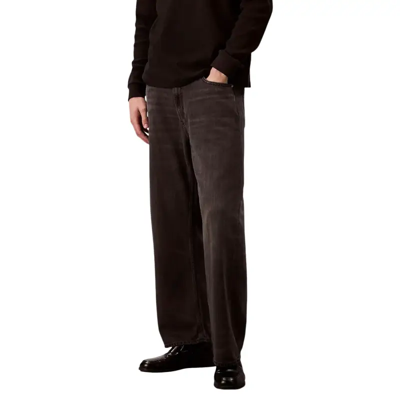 Uomo Slim Fit Lyocell/Viscosa Nero - black / W30_L32