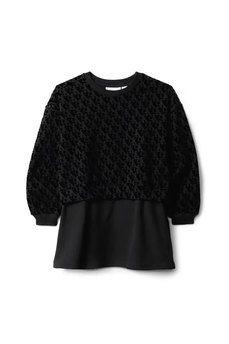 vestito bambina colore nero IG0IG03007 miniatura 2