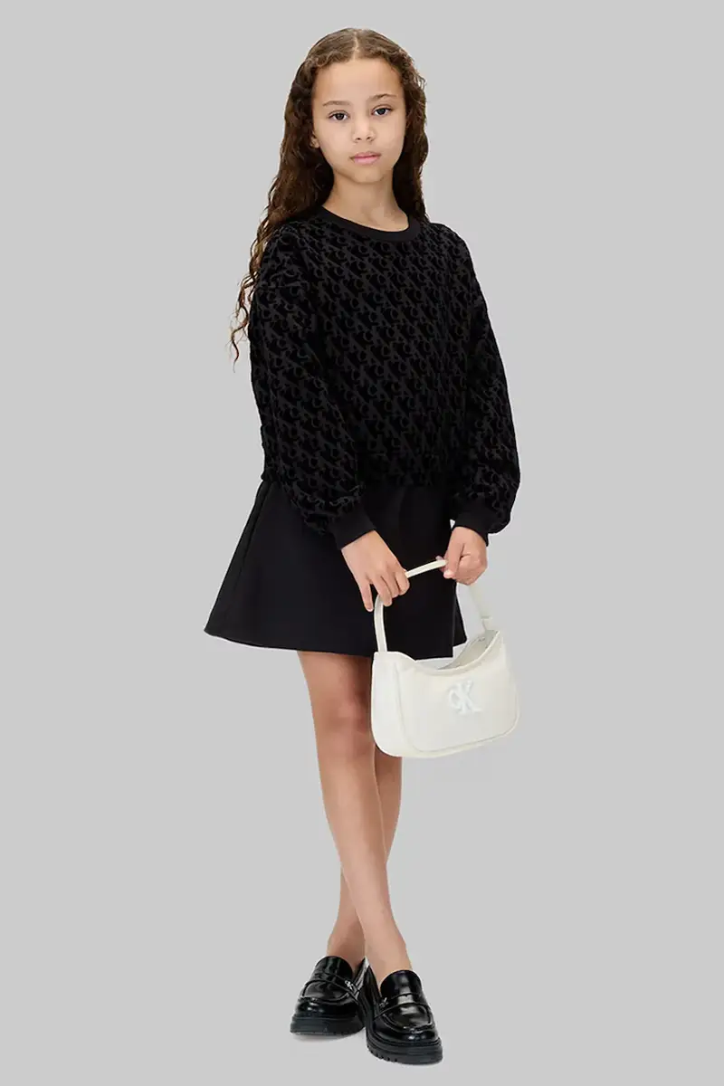 vestito bambina colore nero IG0IG03007 miniatura 3