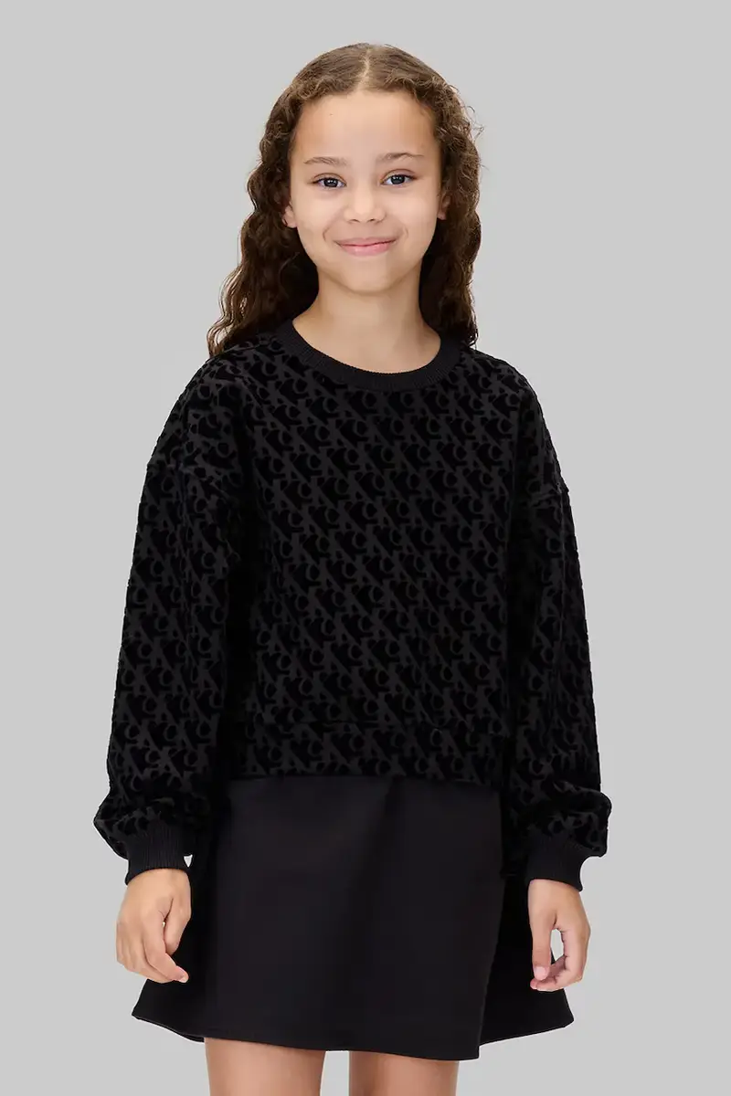 vestito bambina colore nero IG0IG03007