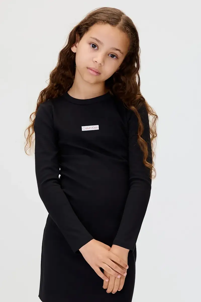 vestito bambina colore nero IG0IG03042 miniatura 4