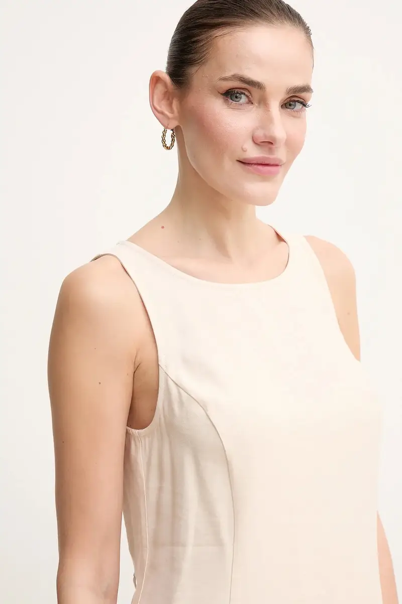 vestito colore beige J20J225268 miniatura 4