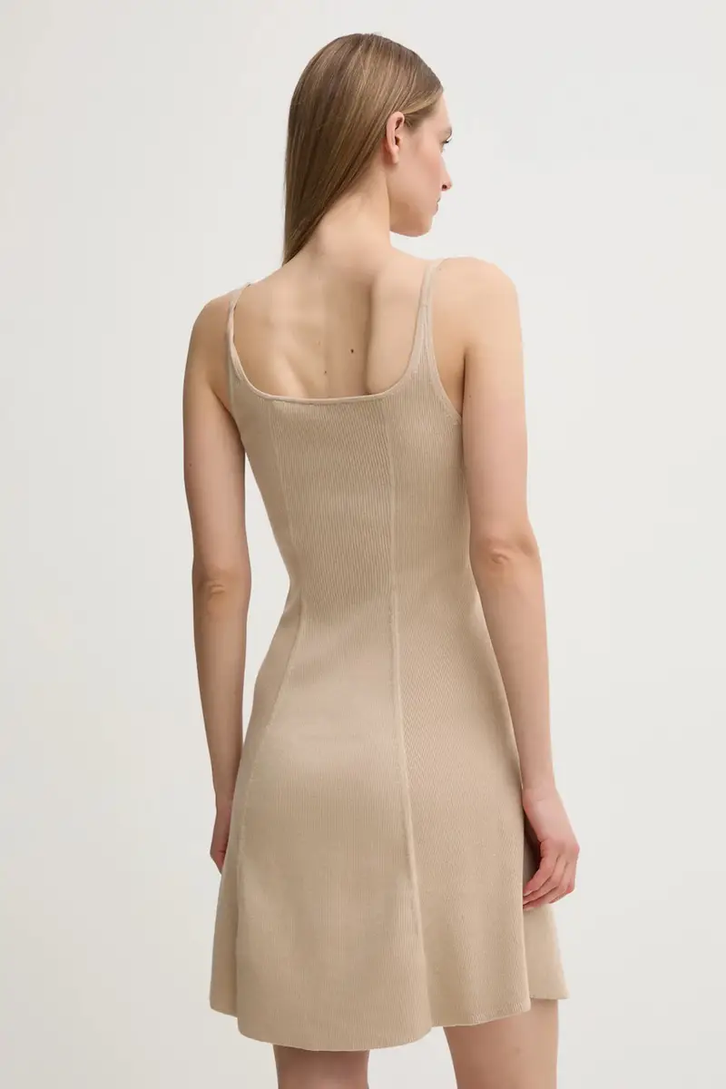 vestito colore beige J20J225269 miniatura 3