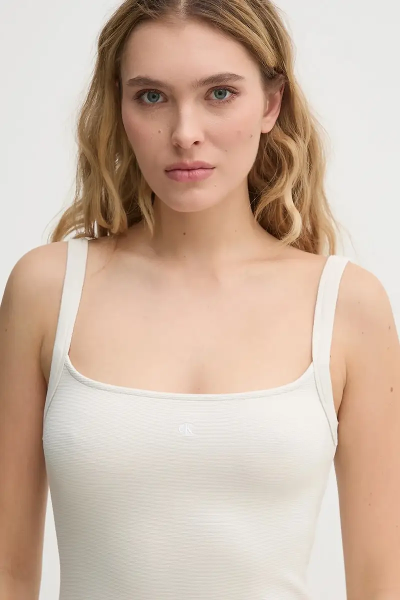 vestito colore beige J20J225272 miniatura 4