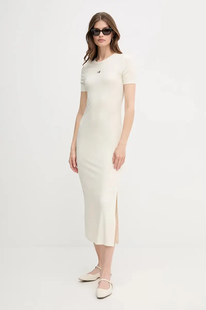 vestito colore beige LV044C902G miniatura 2