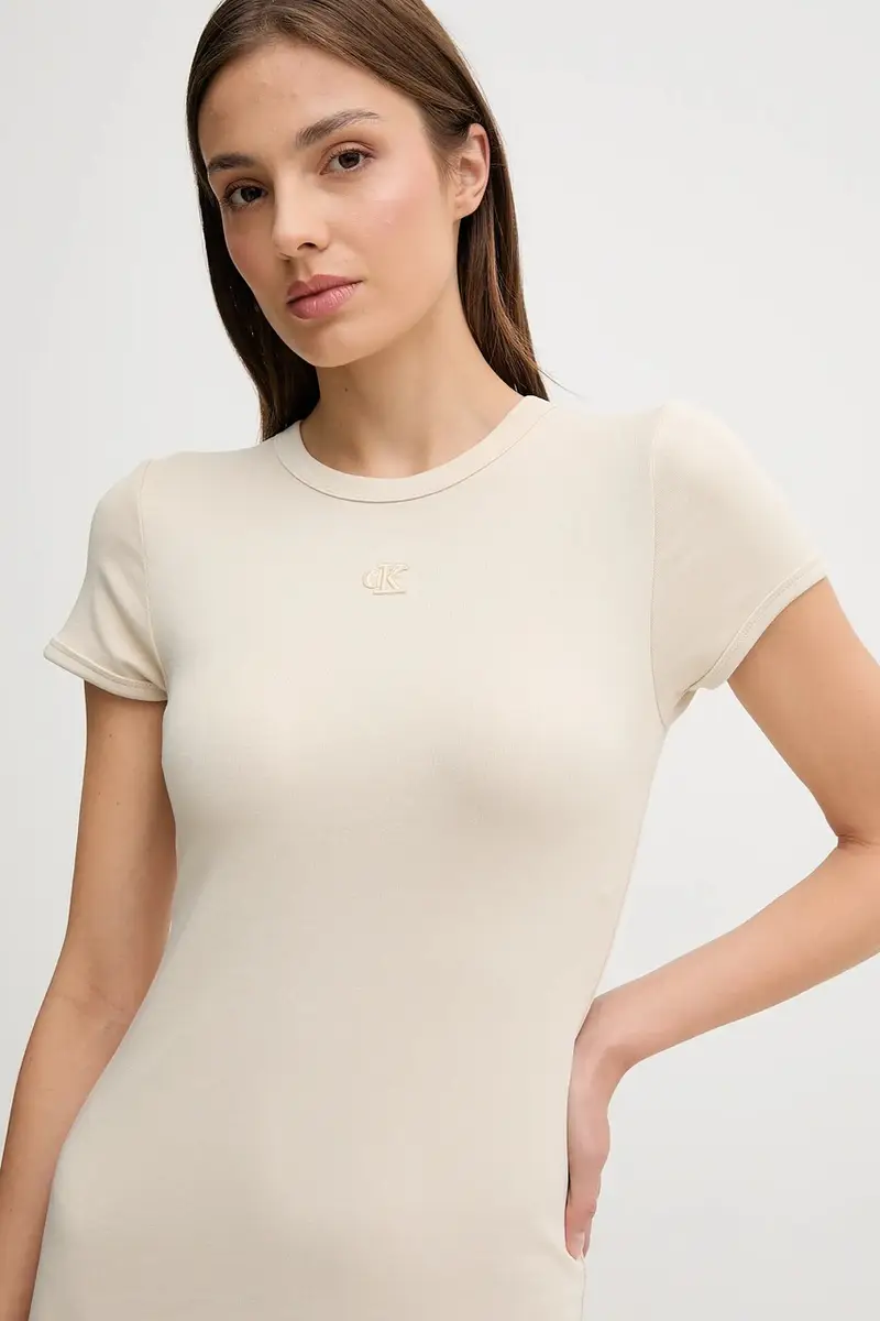 vestito colore beige LV047B266G miniatura 4