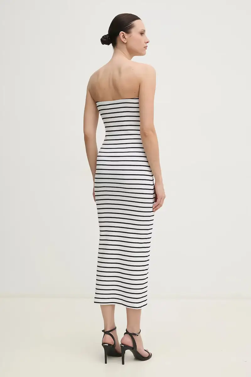 vestito colore bianco J20J225263 miniatura 3