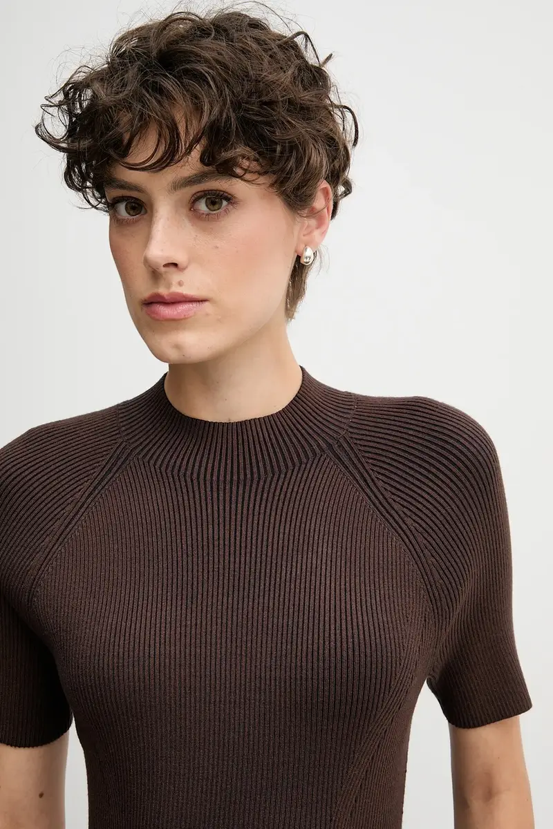 vestito colore marrone LV047D318G miniatura 5