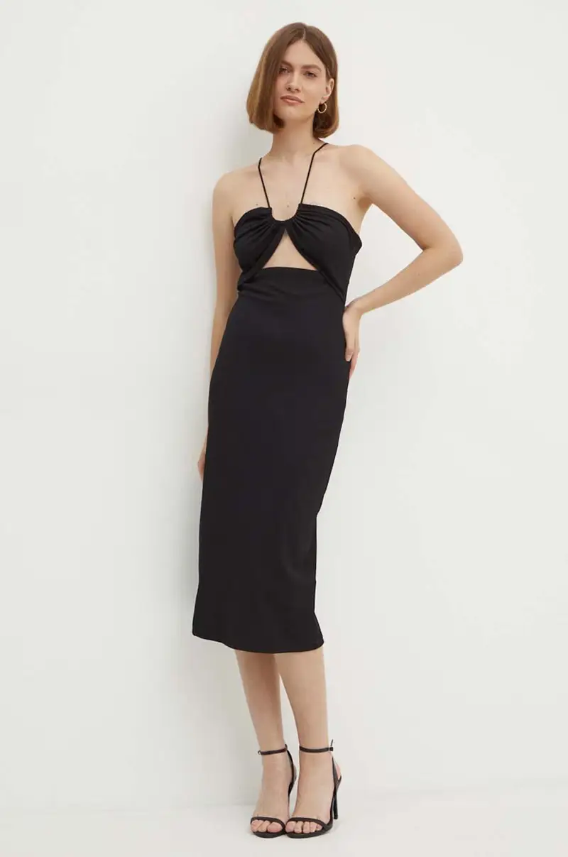 vestito colore nero J20J223514 miniatura 2