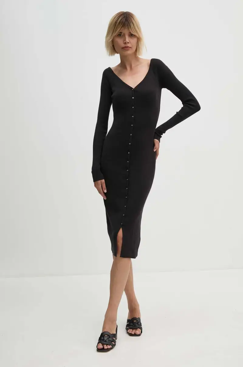 vestito colore nero J20J223527 miniatura 3