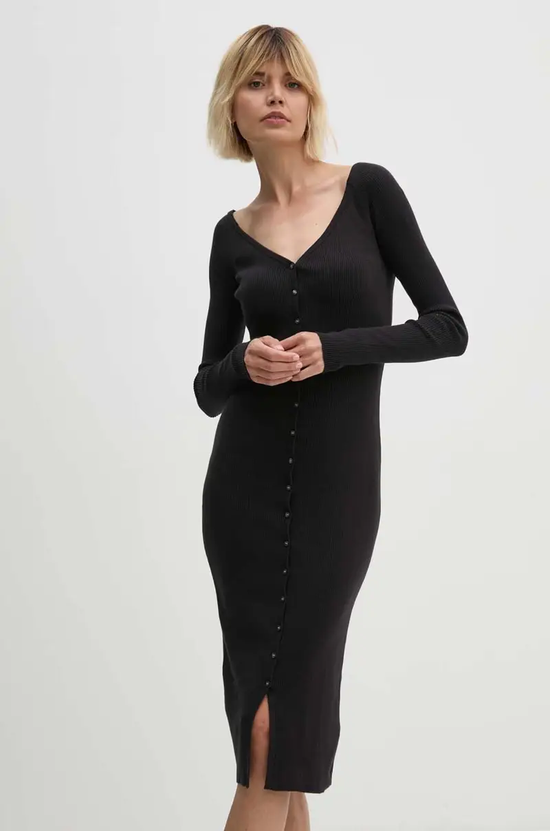 vestito colore nero J20J223527 miniatura 4